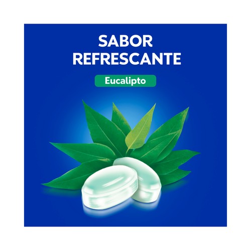 VICKS Doble acción Caramelos sin azúcar y con mentol refrescante 72 g.