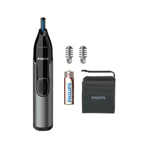 Recortador para nariz, orejas, cejas PHILIPS NT3650/16, 2 peines-guía, pila AA.