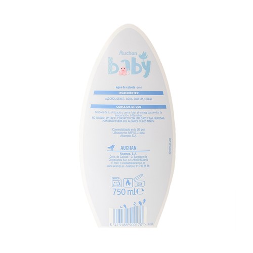 ALCAMPO BABY Agua de colonia infantil 750 ml.