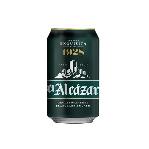 EL ALCÁZAR Cerveza rubia 33 cl