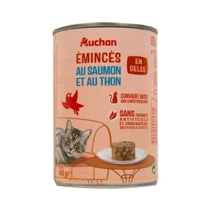 PRODUCTO ALCAMPO Comida para gatos a base de salmón y atún PRODUCTO ALCAMPO 400 g.
