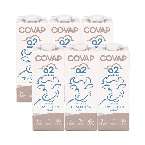 LECHE PROTEINA A2 SEMIDESNATAD CAJA COVAP6X1L