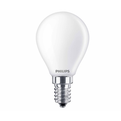 Pack 2 bombillas Led E14, 4,3W=40W, luz cálida 2700K, 470lm, PHILIPS