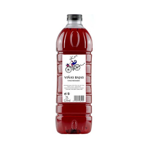 VIÑAS BAJAS Vino rosado de mesa garrafa 2 l.