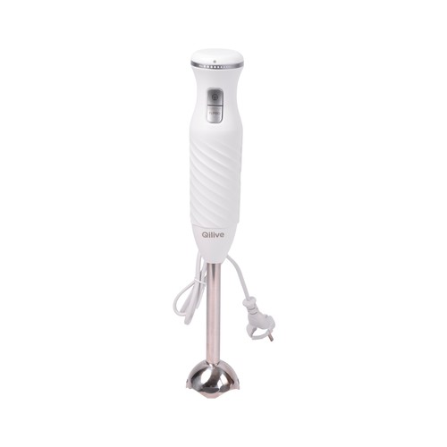 Batidora de mano con brazo QILIVE Q.5668, con cuchillas de acero inoxidable, 600W, 1 nivel de potencia + Turbo.