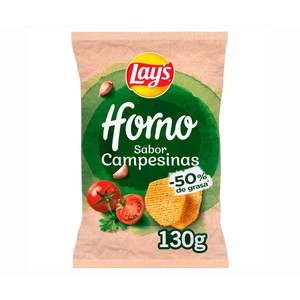 Imagen de LAY'S Patatas fritas ligeras Horno Campesinas 130 g.