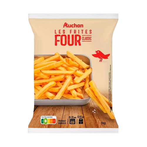 AUCHAN Patatas fritas clásicas Horno 1 kg Producto Alcampo.