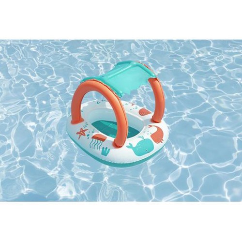 Barco hinchable infantil con toldo 84x67cm BESTWAY.