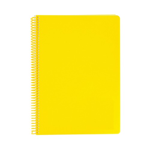 Cuaderno A5 polipropileno 80h 90gr, pauta 3 espiral surtido. AUCHAN