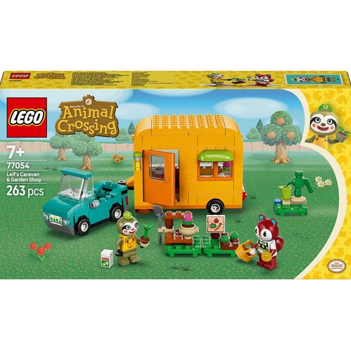 LEGO Animal Crossing Caravana de Gandulio y Tienda de Jardinería 77054, 263 piezas, +7 años.