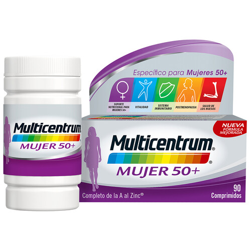 MULTICENTRUM Complemento nutricional específico para mujeres de más de 50 años MULTICENTRUM Mujer 50+ 90 uds.