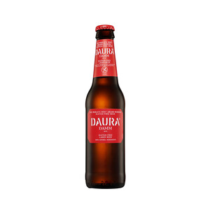 ESTRELLA DAMM Cerveza sin gluten ESTRELLA DAMM DAURA, botella de 33 cl.