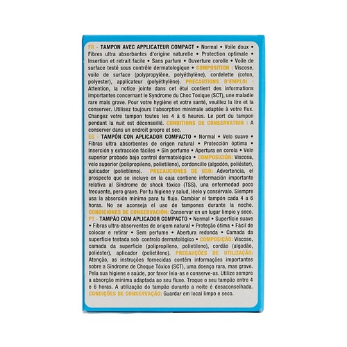 PRODUCTO ALCAMPO Tampones regulares con aplicador compacto 16 uds.