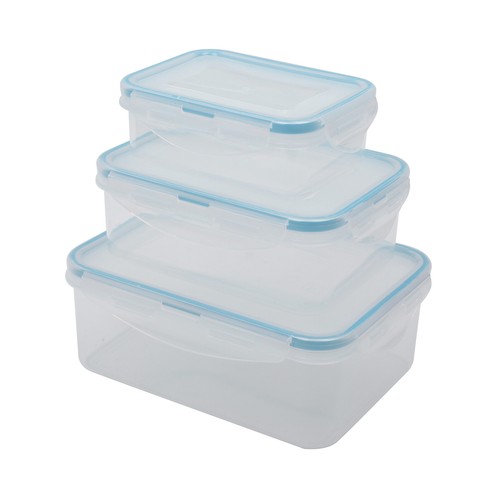 Set 3 recipientes 290ml, 640ml, 1280ml plástico silicona. ACTUEL