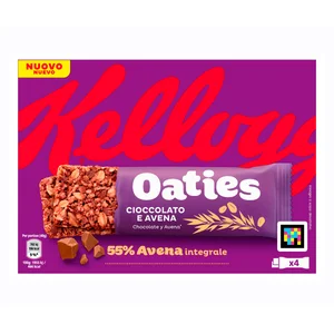 KELLOGG´S Barritas de cereales chocolate oaties 160 g.