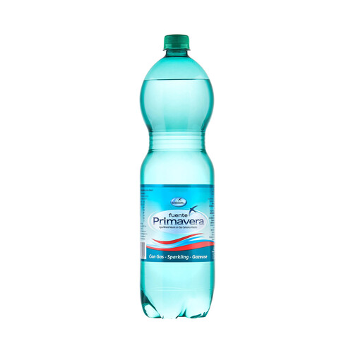 FUENTE PRIMAVERA Agua mineral con gas botella de 1,50 l.