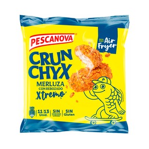 PESCANOVA Crunchyx Merluza con rebozado extremo 400 g.
