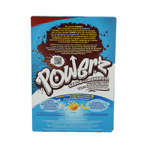 NACIONAL Cereales PowerZ de chocolate y caramelo 300 g.