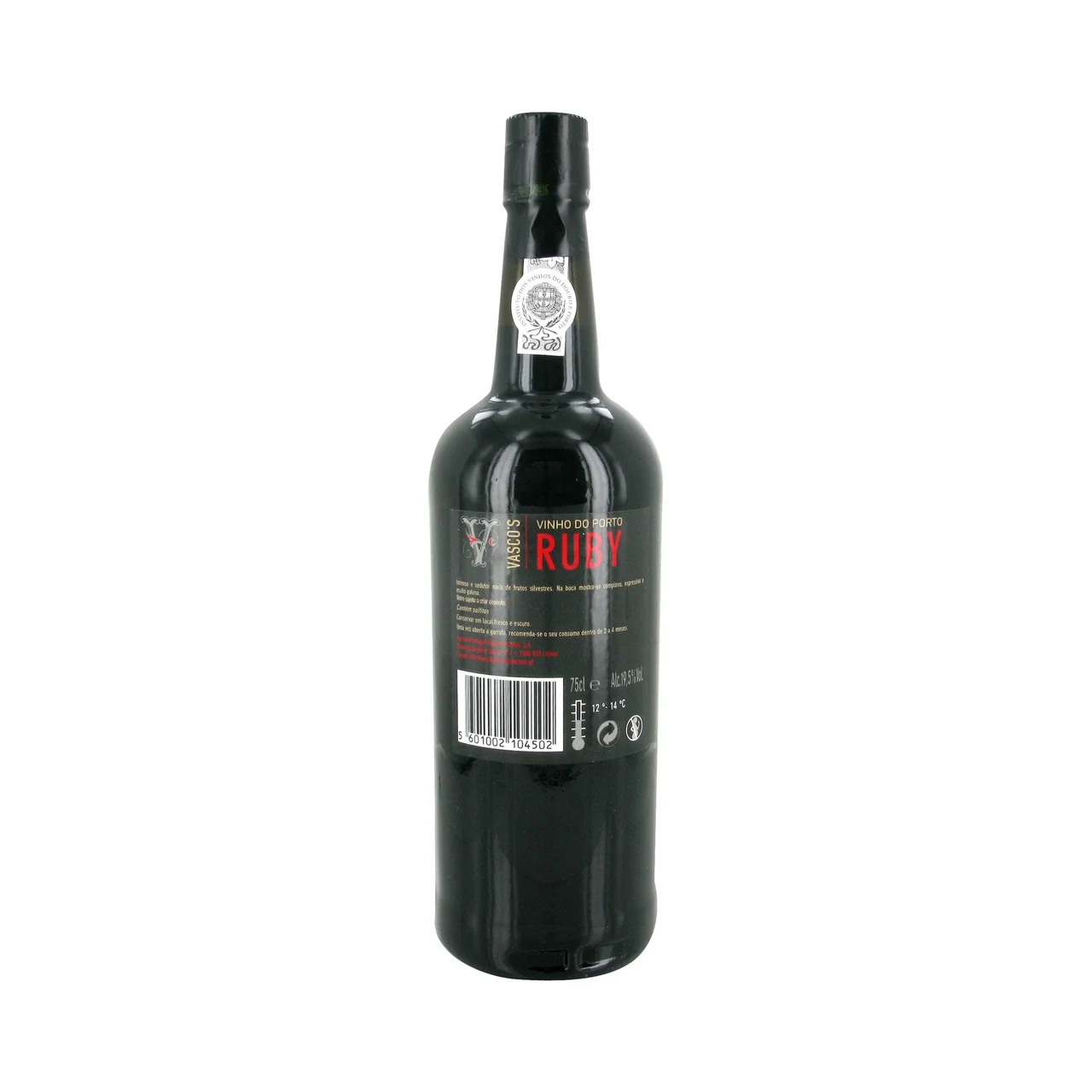 VASCO"S  Vino tinto de oporto ruby VASCO"S botella 75 cl.