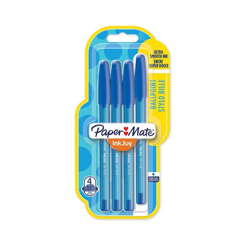 4 Bolígrafos tinta azul Inkjoy 100St Bl4 PAPER MATE