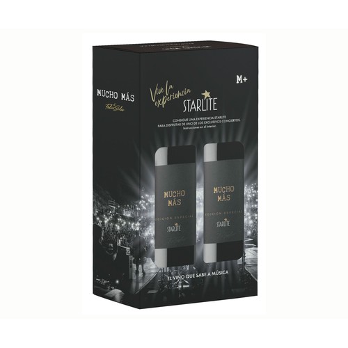MUCHO MÁS Starlite Estuche con 2 botellas de vino tinto con D.O Ribera del Duero.