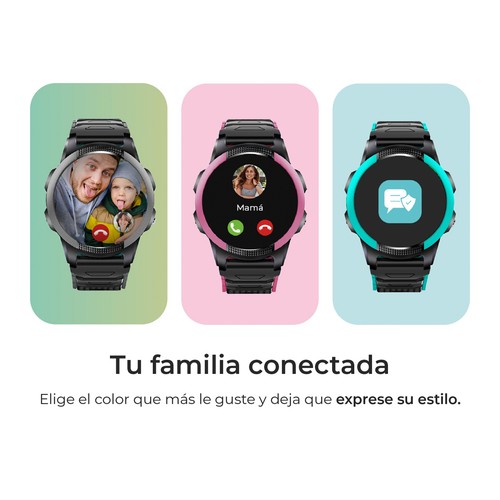 Smartwatch SAVEFAMILY Slim, Color Negro".