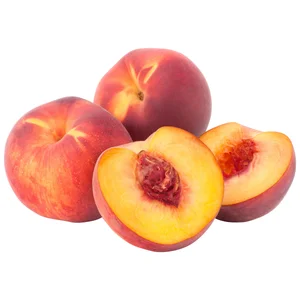 Melocotones rojos, bandeja de 1 kg.