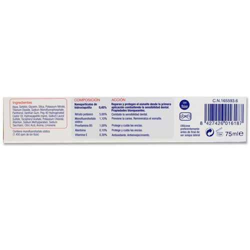 DESENSIN Dentífrico reparador de esmalte especial para dientes sensibles DESENSIN 75 ml.