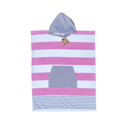 Poncho Surf adulto 90x220cm 320grs, rizo 100% algodón. QUIVIR