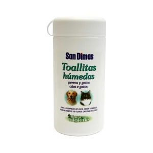 SANDIMAS Toallitas húmedas para perros y gatos  50 uds.