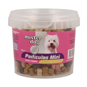 Imagen de MISTER DOG Bocaditos sabor a carne tiernos para perros de talla pequeña MISTER DOG PARTÍCULAS MINI 200 gr.