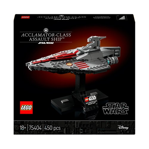 LEGO Start Wars 75404, Nave de Asalto Clase Acclamator, 450 pcs +18