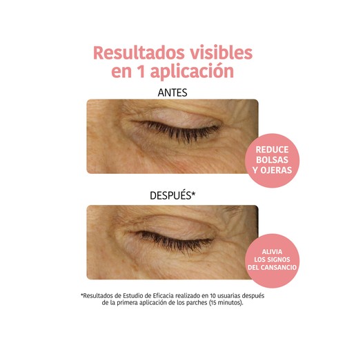 IROHA NATURE Parches anti-fatiga para el contorno de ojos con vitamina C 2 uds.