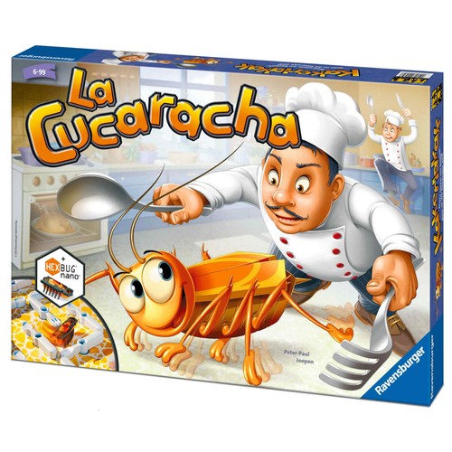 Ravensburger – La Cucaracha  10°ed. Glow in the dark, Juegos de Mesa para Niños, 2-4 Jugadores, 6+ Años
