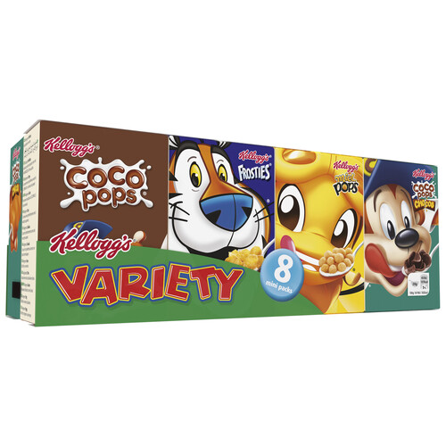 KELLOGG'S Cereales surtidos VARIETY KELLOGG'S pack 8 cajas de 25 g.