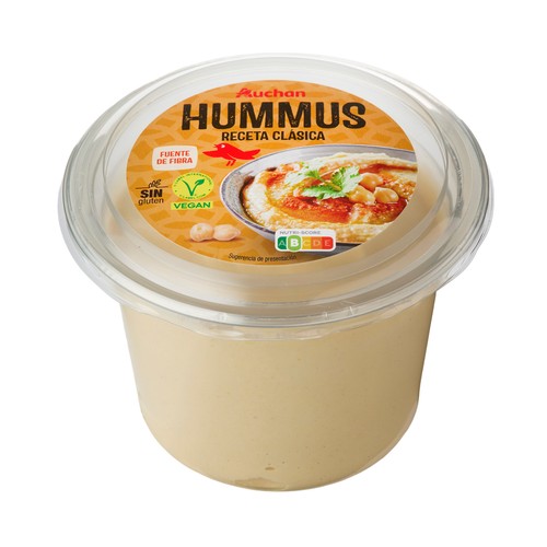AUCHAN Hummus receta clásica 500 g Producto Alcampo.