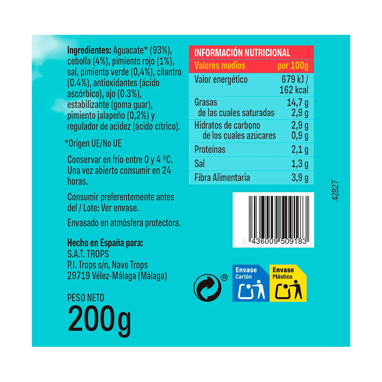 Guacamole Picante 200 g.