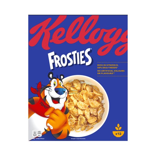 Cereales copos de maíz azucarados KELLOGG'S FROSTIES 375 g.