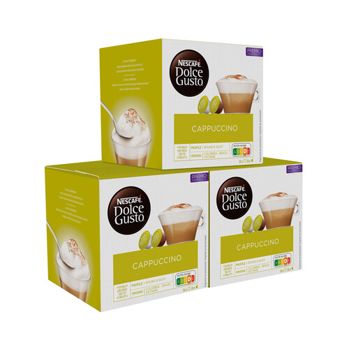 NESCAFÉ Café Cappuccino en monodois NESCAFÉ DOLCE GUSTO 16 uds. 186,4 g.