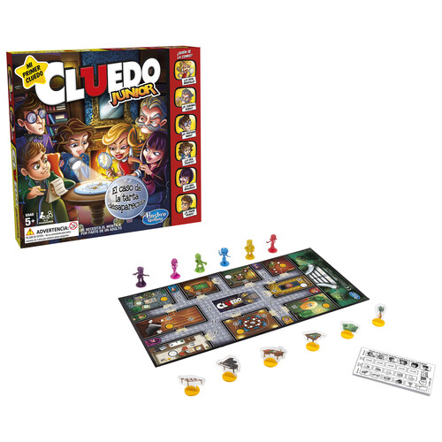 Juego de mesa de investigación y estrategia Cluedo Junior, de a