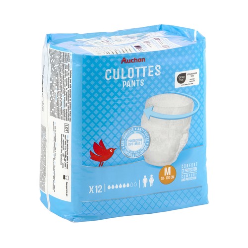 PRODUCTO ALCAMPO Pants de incontiencia unisex ultra absorbentes, talla M (70 - 100 cm) 12 uds.