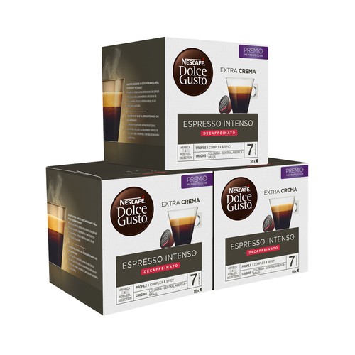 DOLCE GUSTO Café en cápsulas descafeinado Espresso I7, 16 uds.