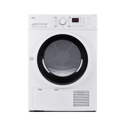 Secadora por condensación QILIVE Q.6836, capacidad de secado: 8KG, H: 84,5cm, A: 59,4cm, F: 62,5cm.