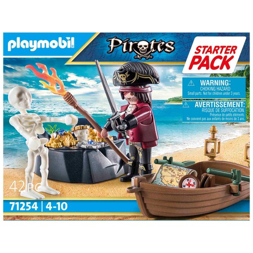 PLAYMOBIL starter pack pirata con bote de remos
