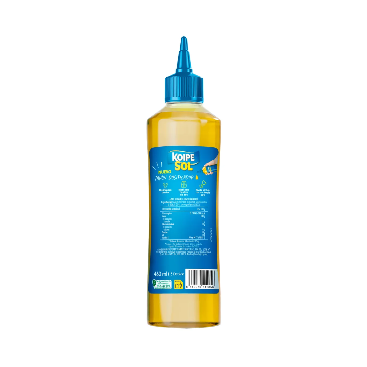 Aceite de girasol - Formato aceitera 460ml.