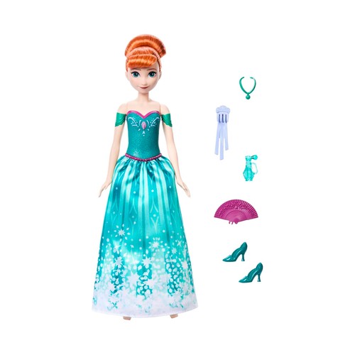 Disney Frozen Spin & Reveal Muñeca Anna +3 Años, MATTEL