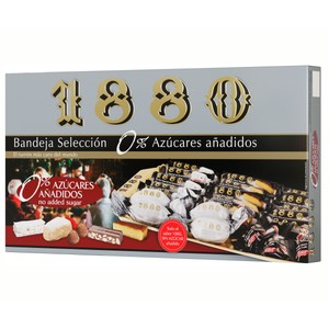 Imagen de 1880 Bandeja selección turrones 0 % azúcares añadidos 400 g.