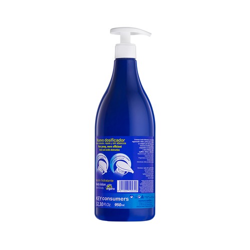 INSTITUTO ESPAÑOL Loción corporal con manteca de karité, bote con dosificador de 950 ml.