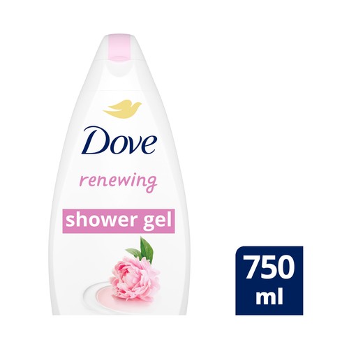 Gel para baño o ducha hidratante con peonia y aceite de rosa DOVE 500 ml.