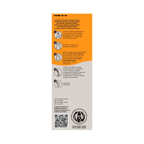 SODASTREAM Sirope mirinda regular 440 ml.